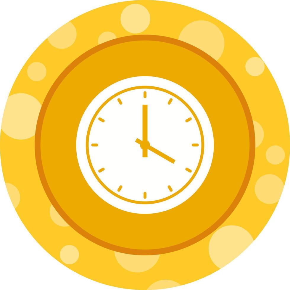 Beautiful Clock Vector Glyph Icon