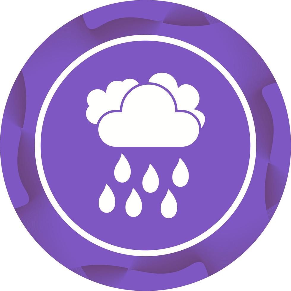 Unique Cloudy Weather Glyph Vector Icon