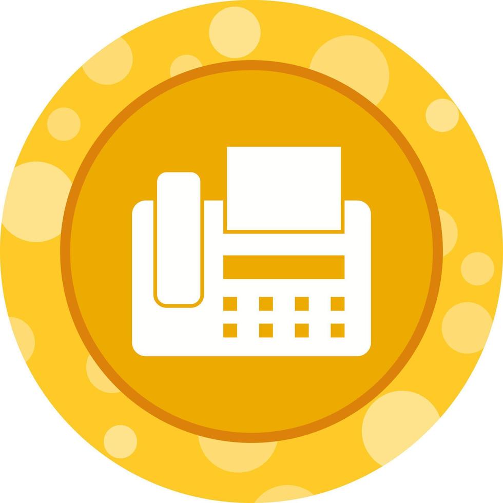 Beautiful Fax machine Vector Glyph Icon