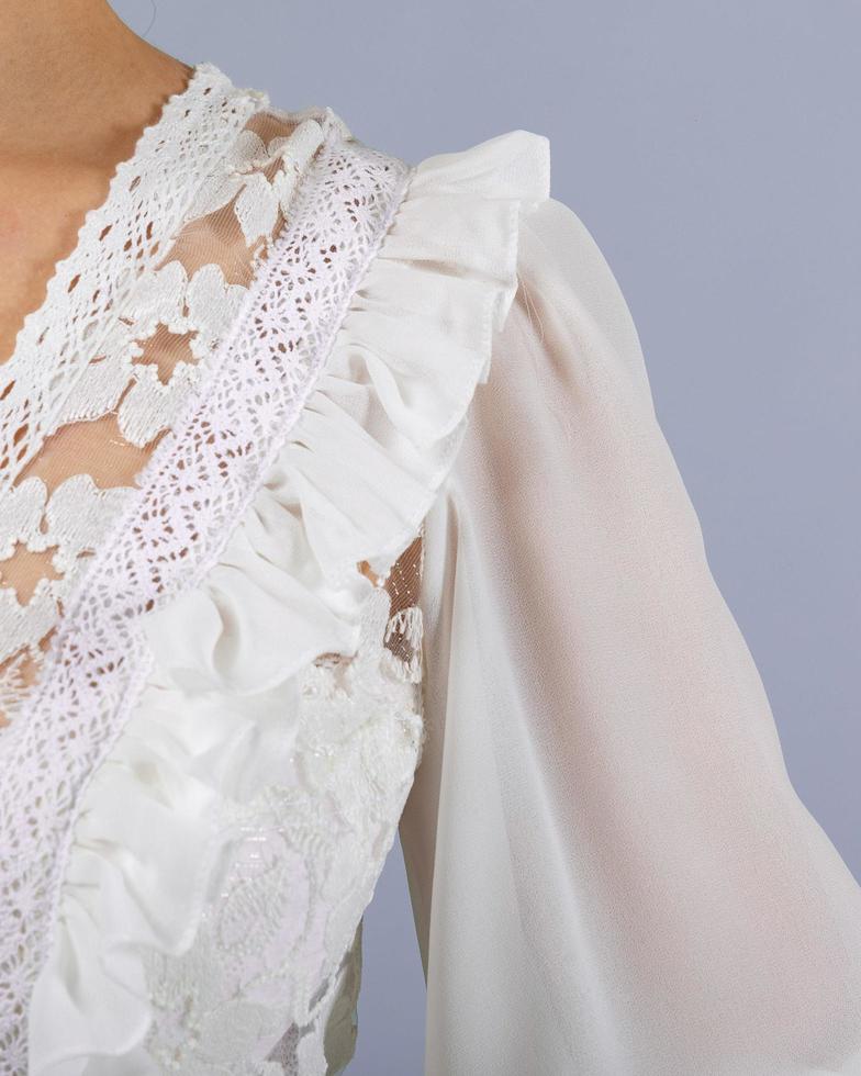 Elegant bride in a wedding dress photo