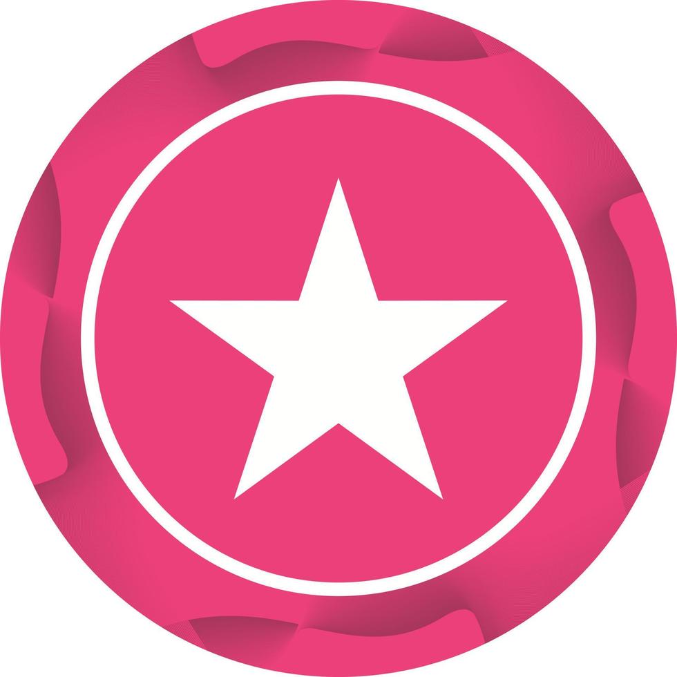 Unique Star Vector Glyph Icon