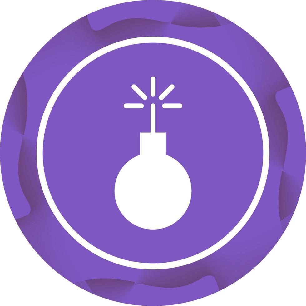 Unique Explosion Vector Glyph Icon