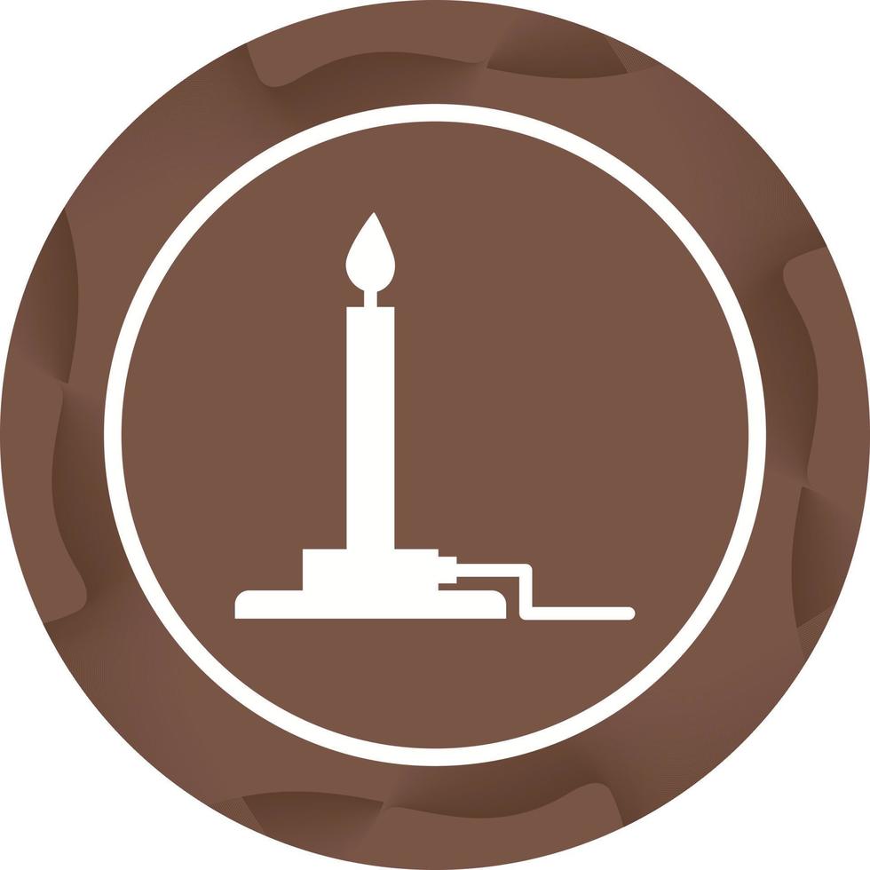 Unique Bunsen Burner Vector Glyph Icon