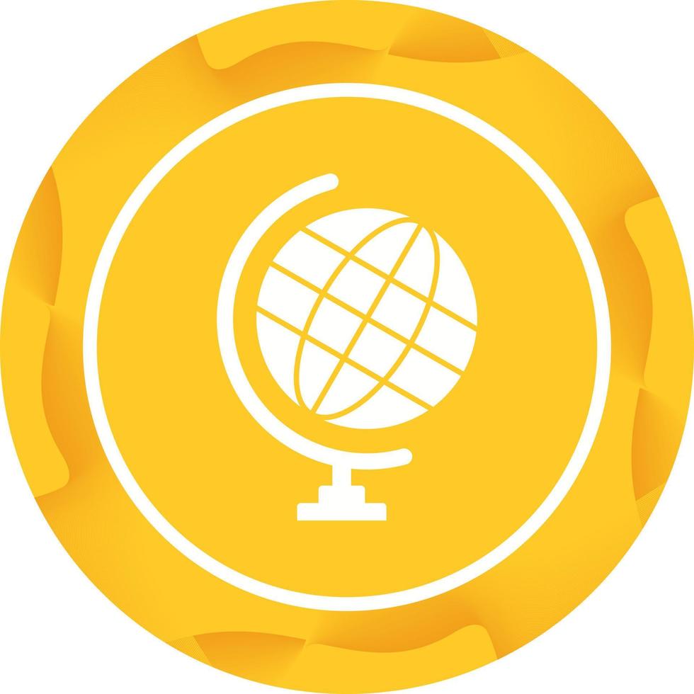 Unique Globe Vector Glyph Icon