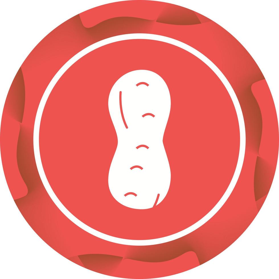 Unique Peanut Vector Glyph Icon
