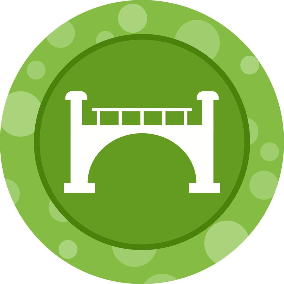Beautiful Bridge Glyph Vector Icon