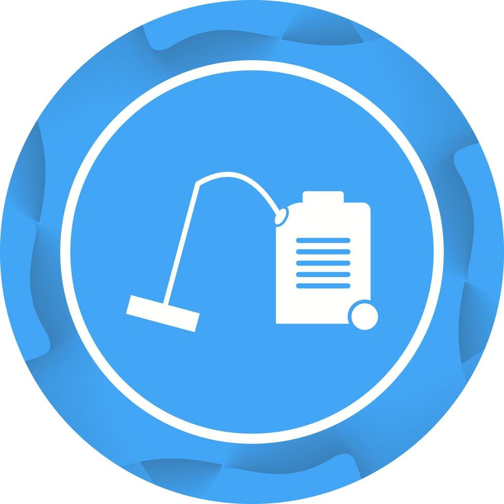 Unique vacuum Cleaner Glyph Vector Icon