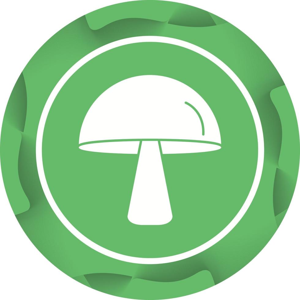 Unique Mushroom Vector Glyph Icon