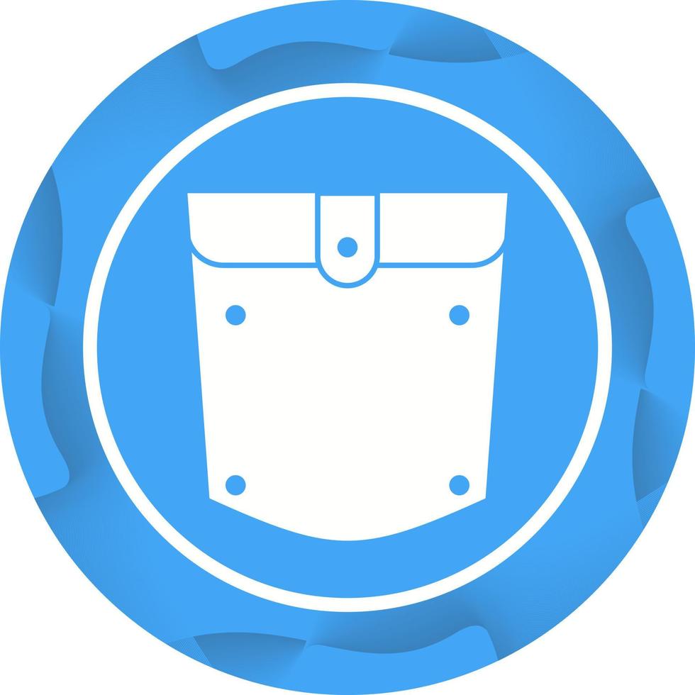 Unique Pocket Square Vector Glyph Icon