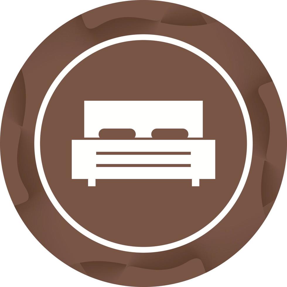 Unique Bed Vector Glyph Icon