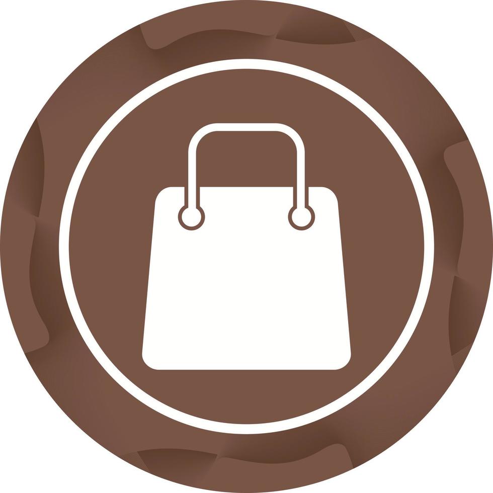 Unique Shopping Bag Vector Glyph Icon