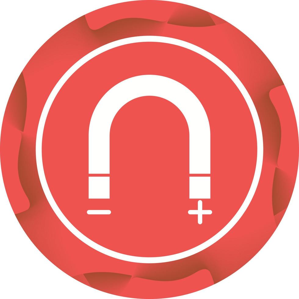 Unique Magnetism Vector Glyph Icon