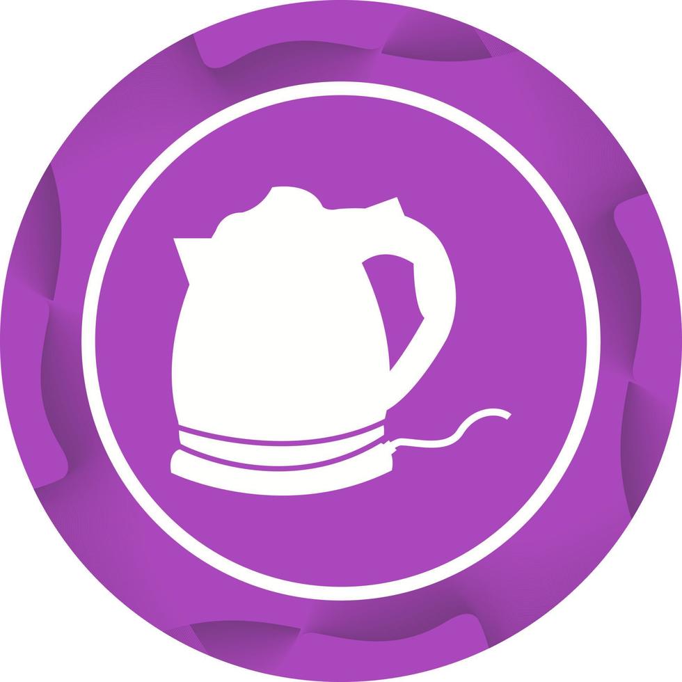 Unique Electric Kettle Glyph Vector Icon