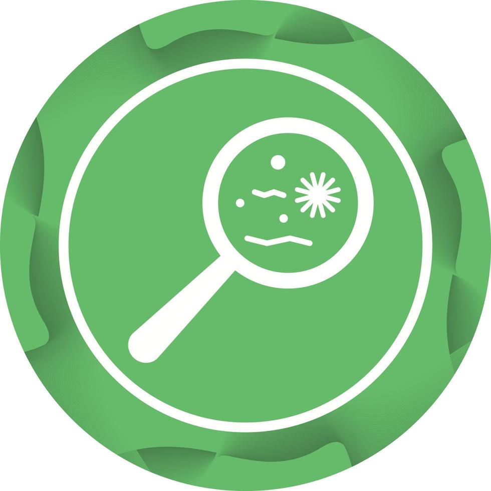 Unique Magnified Bacteria Vector Glyph Icon