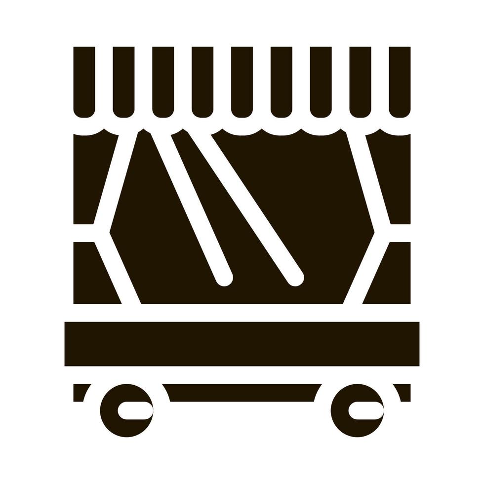 mobile puppet theater icon Vector Glyph Illustration
