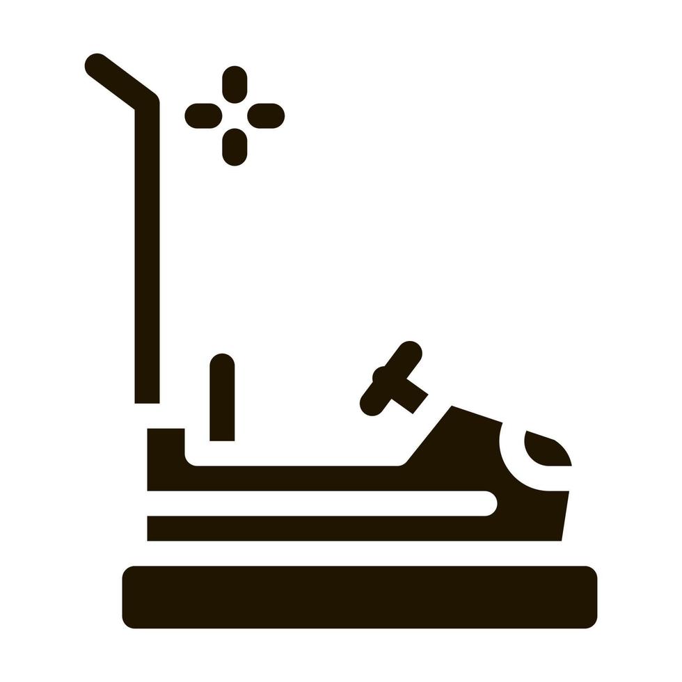 bumper car icon Vector Glyph Illustration