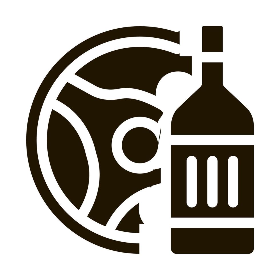 drunk driving icon Vector Glyph Illustration