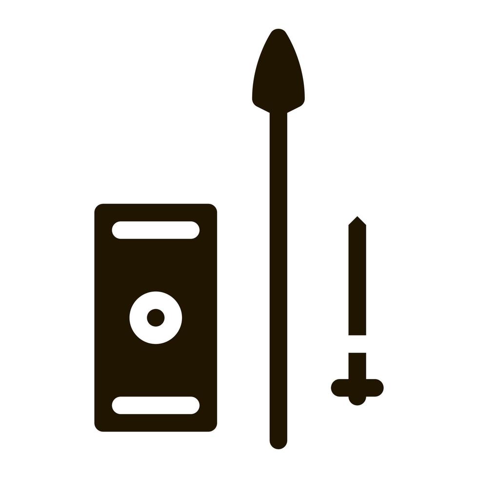 gladiator fights icon Vector Glyph Illustration