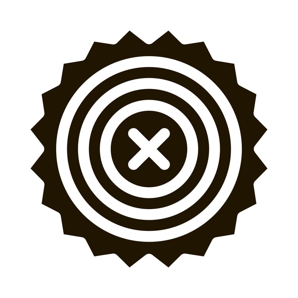 prohibition of proceedings icon Vector Glyph Illustration