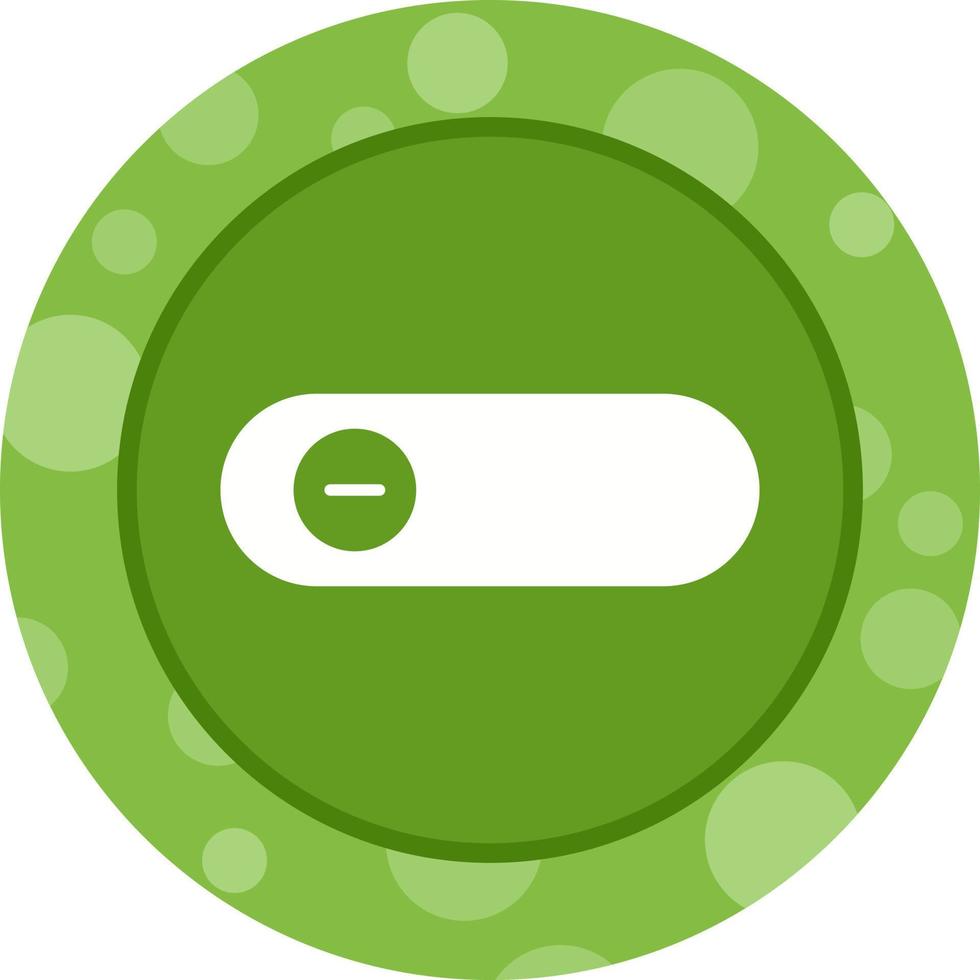 Beautiful Slide Button Glyph Vector Icon