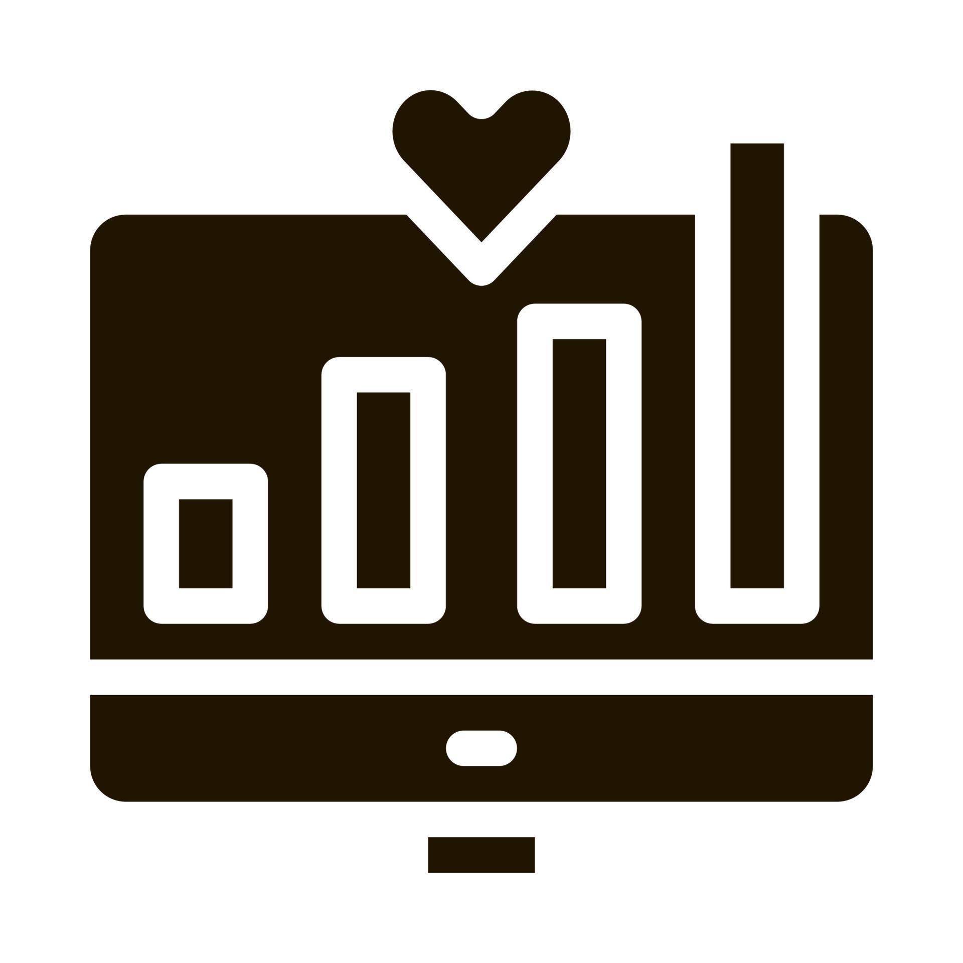 chart growth indicators icon Vector Glyph Illustration 17510143 Vector