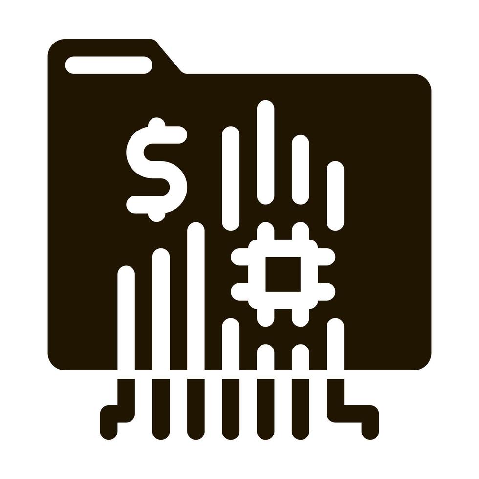 ilustración de glifo de vector de icono de tarjeta de memoria
