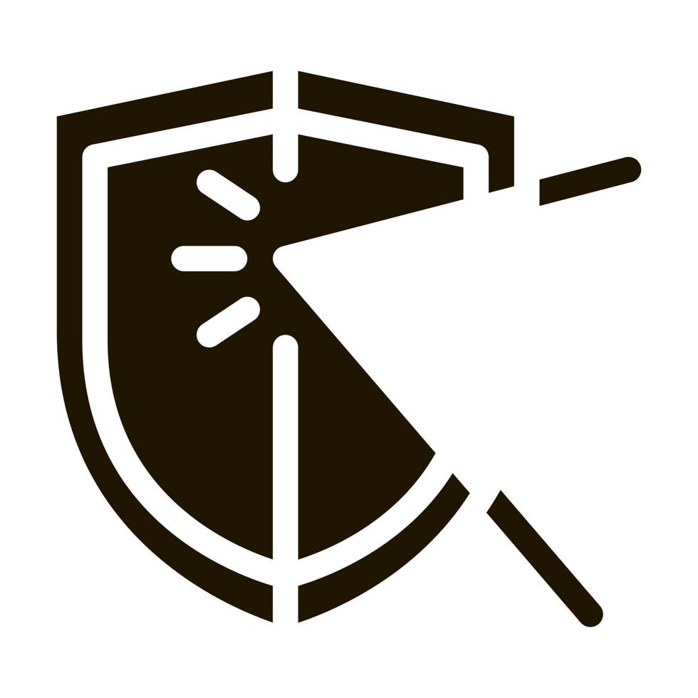 strike for defense icon Vector Glyph Illustration
