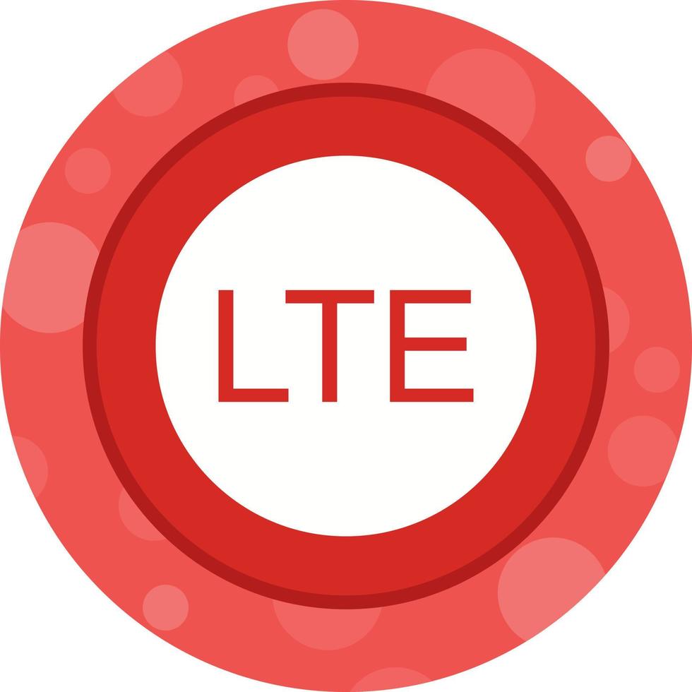 Beautiful LTE Network Glyph Vector Icon