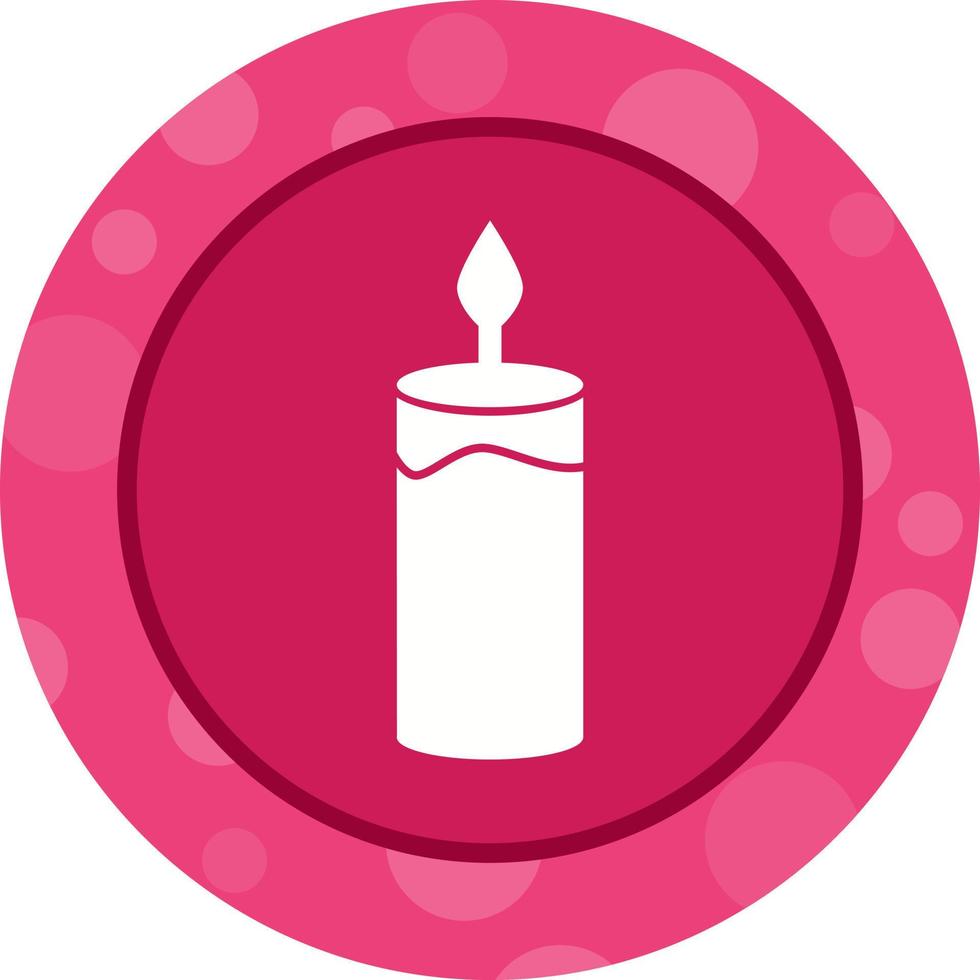 Beautiful Candle Glyph Vector Icon