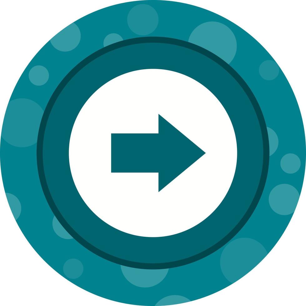Beautiful Next Arrow Glyph Vector Icon