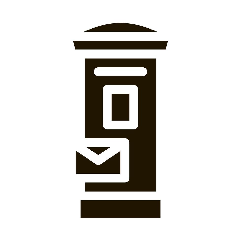 post machine icon Vector Glyph Illustration