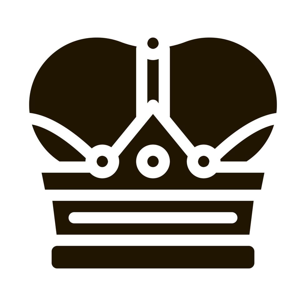 royal crown icon Vector Glyph Illustration