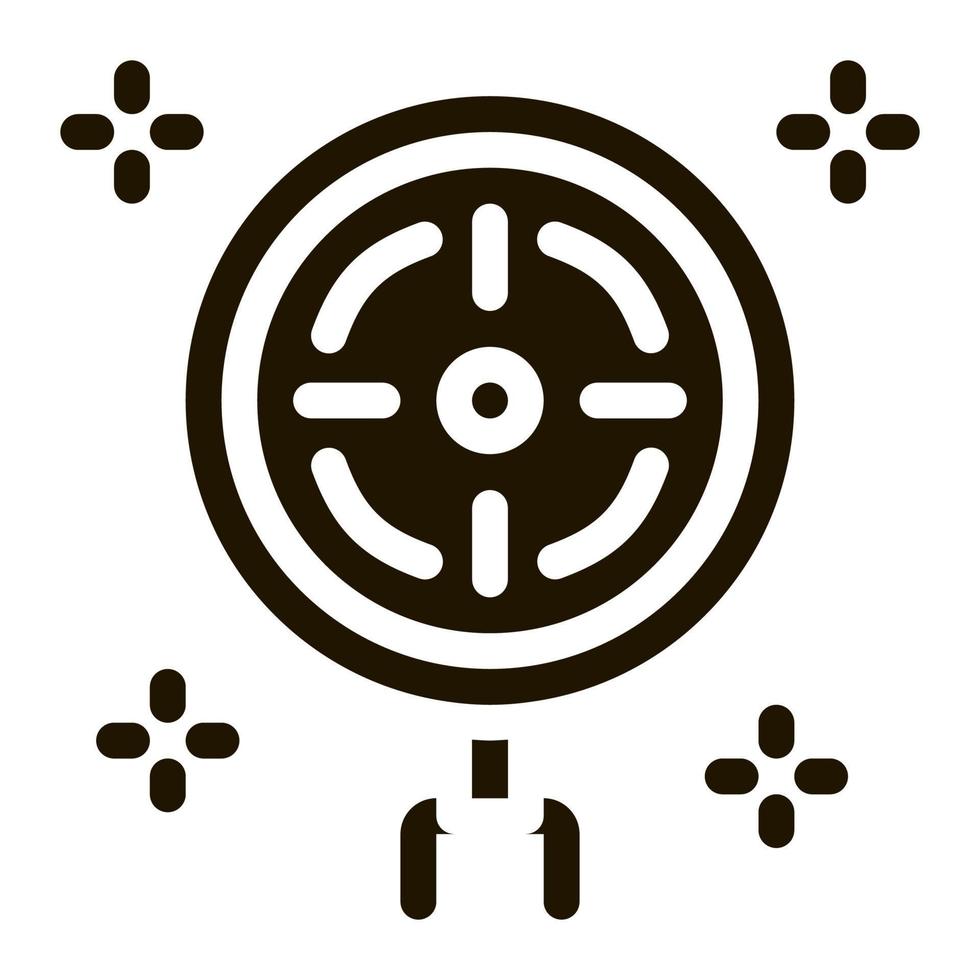 target detection icon Vector Glyph Illustration