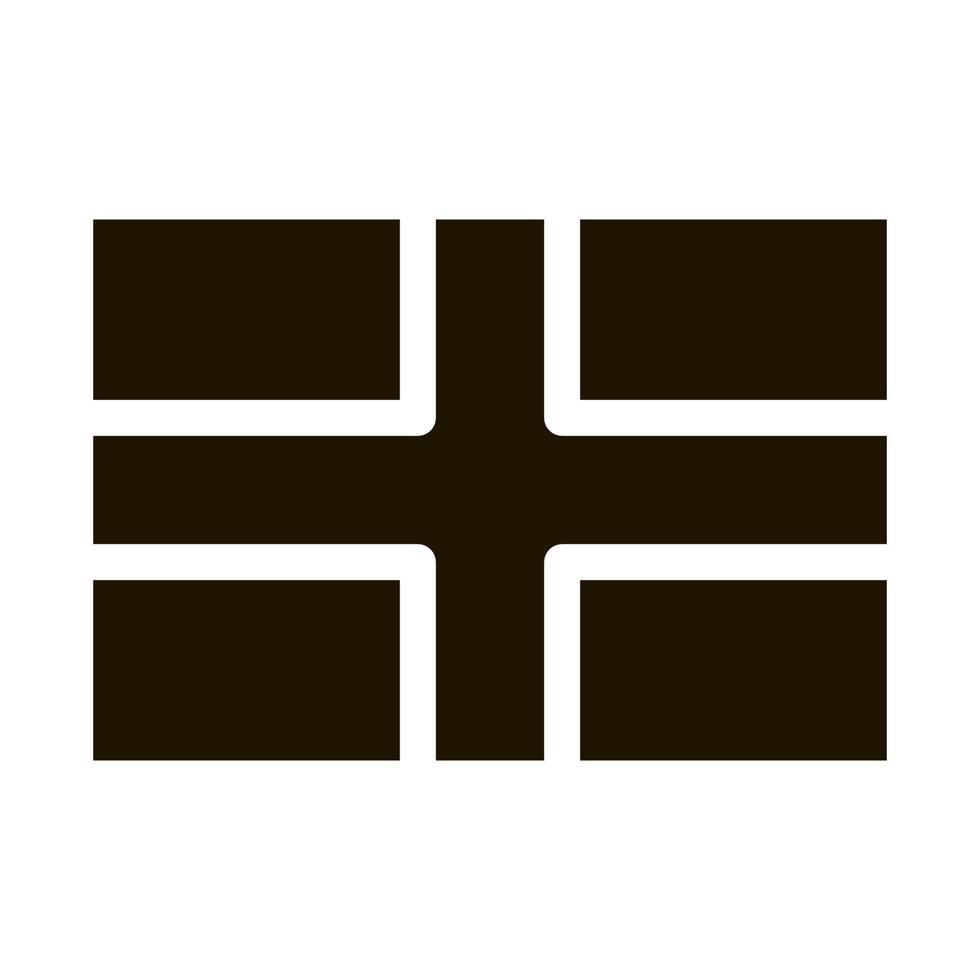 flag of the great britain icon Vector Glyph Illustration