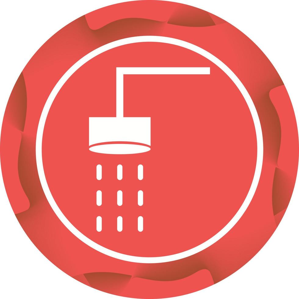 Beautiful Shower Glyph Vector Icon