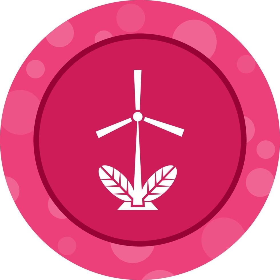 Unique Green Energy Vector Glyph Icon