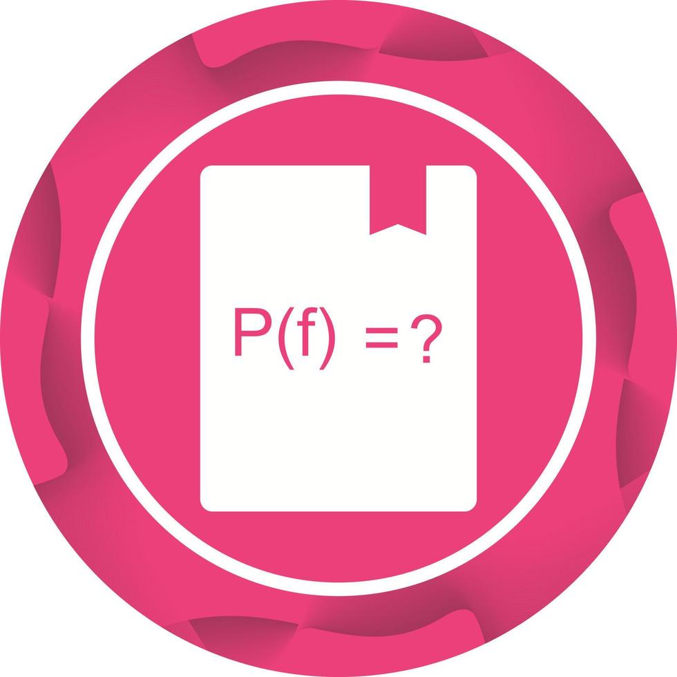 Beautiful Solve Function Glyph Vector Icon