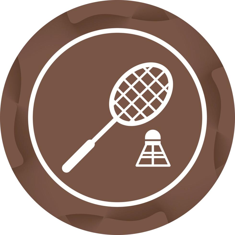 Beautiful Badminton Glyph Vector Icon