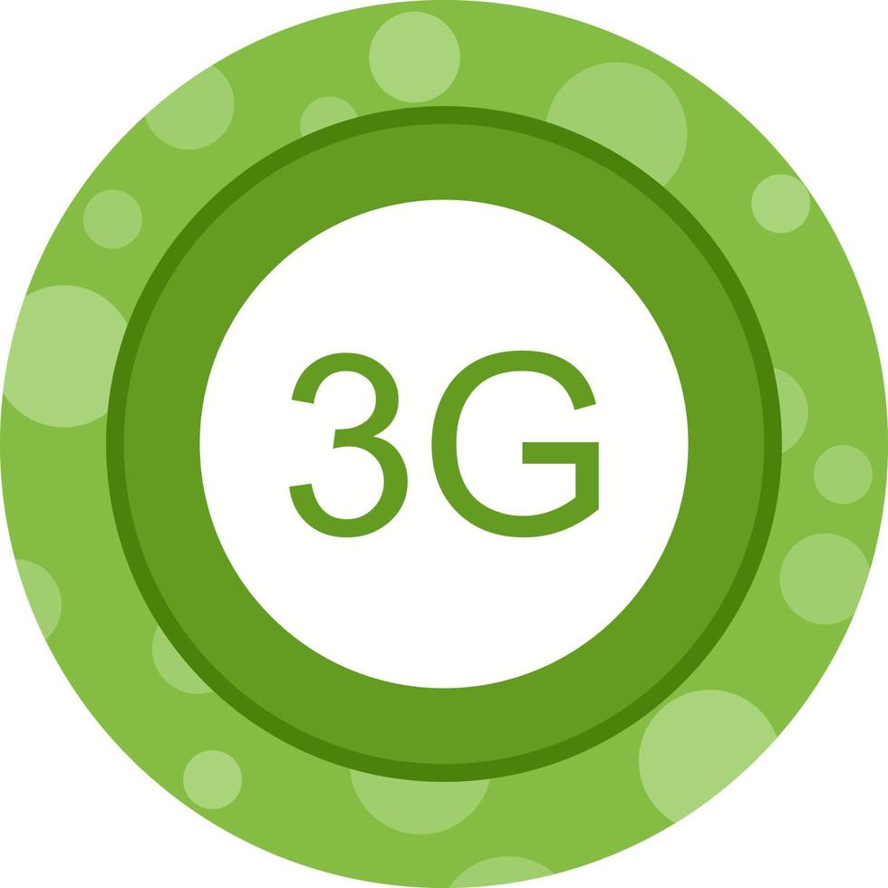 hermoso icono de vector de glifo 3g