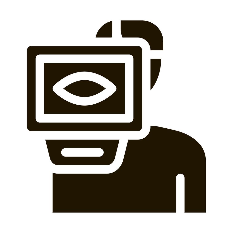 Personal Eye Treatment Vector Glyph Illustration