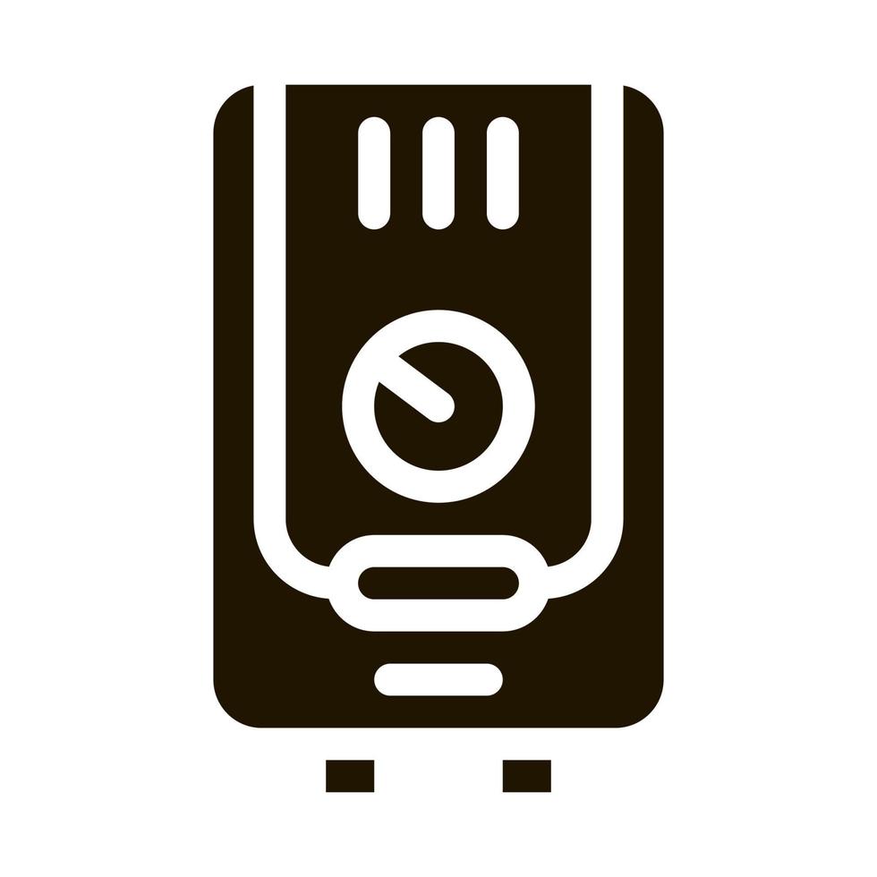 Gaz Boiler Heating System Equipment glyph icon vector
