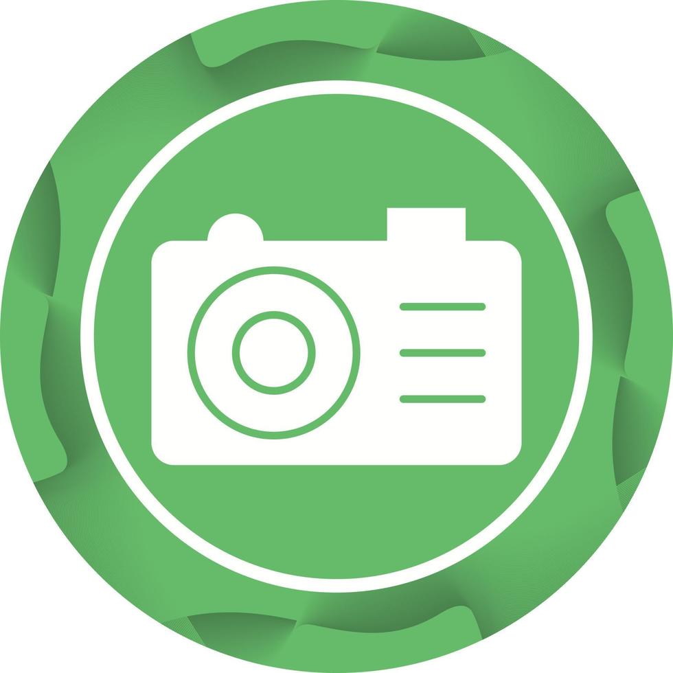 Beautiful Camera Glyph Vector Icon