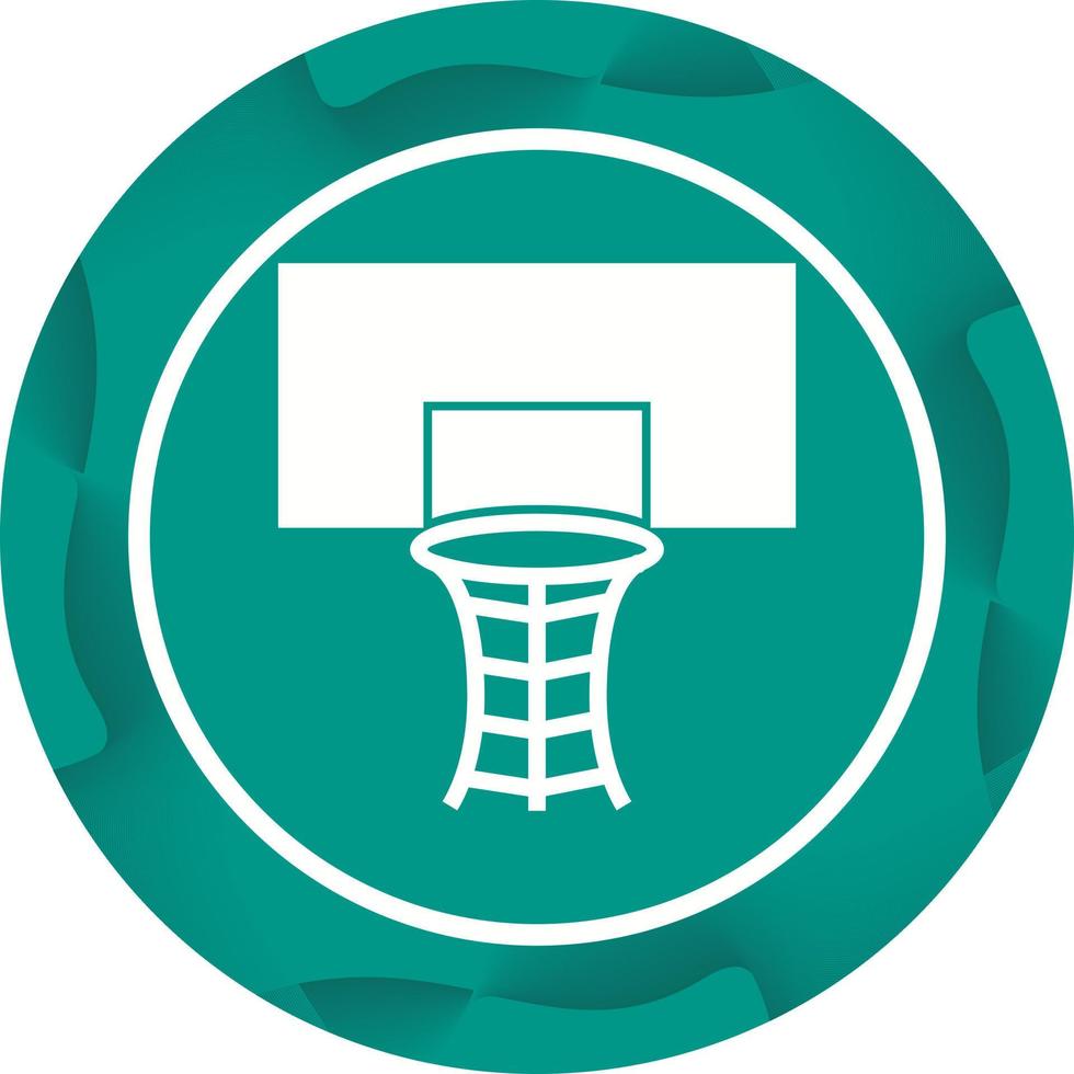 Beautiful Volleyball Hoop Glyph Vector Icon