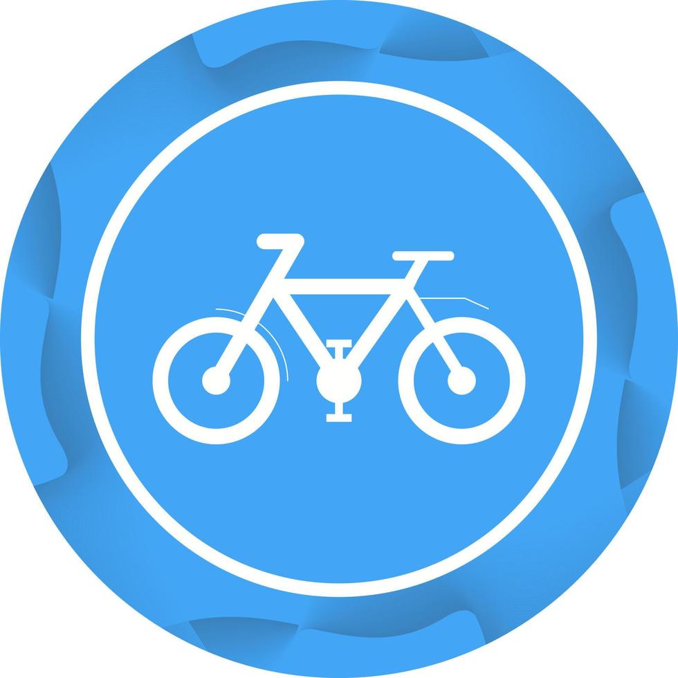 Beautiful Bicycle Glyph Vector Icon