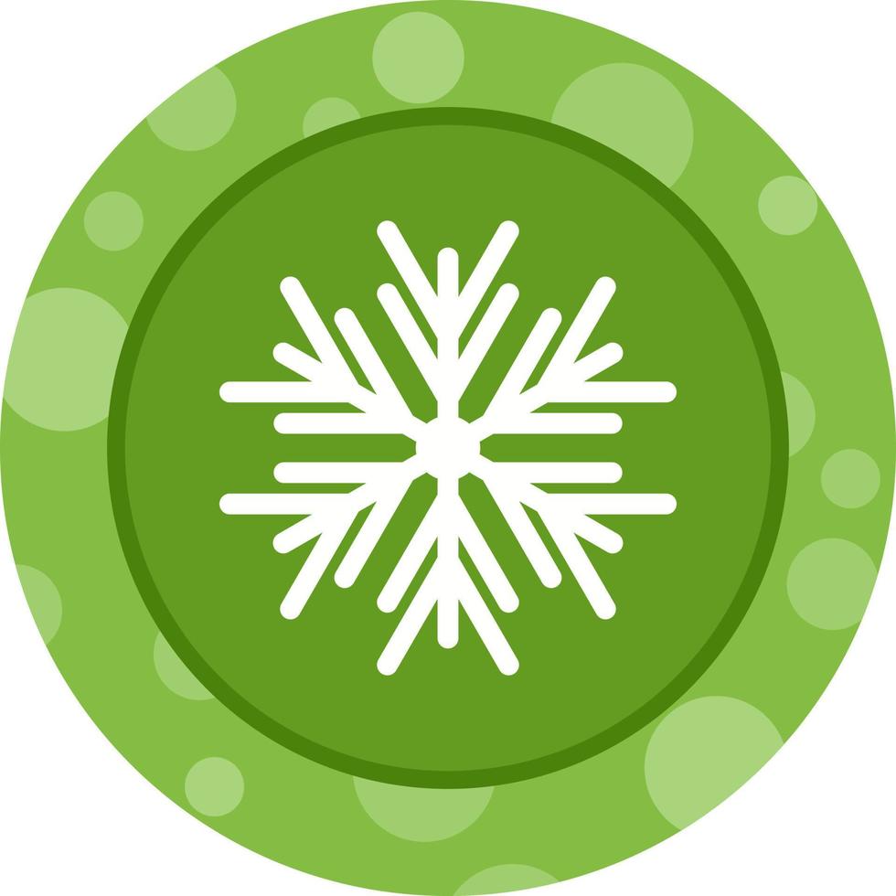 Beautiful Snowflake Glyph Vector Icon