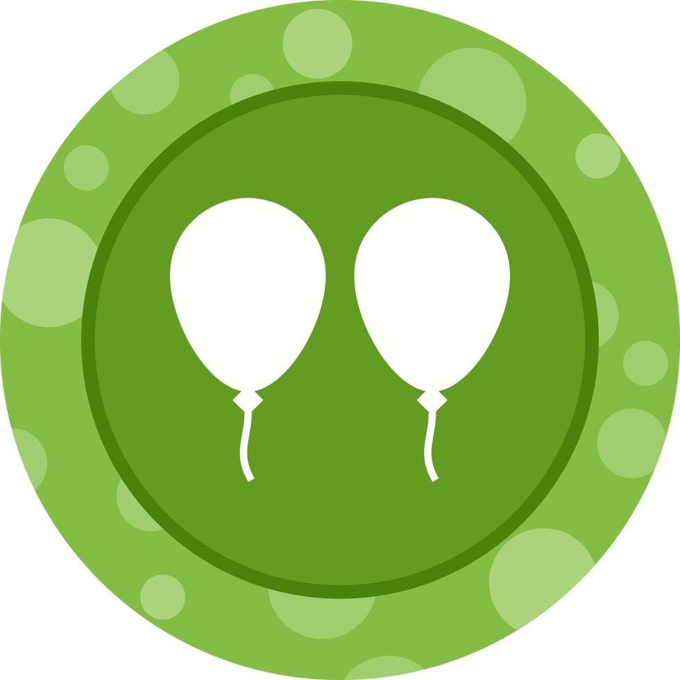 Unique Balloons Vector Glyph Icon