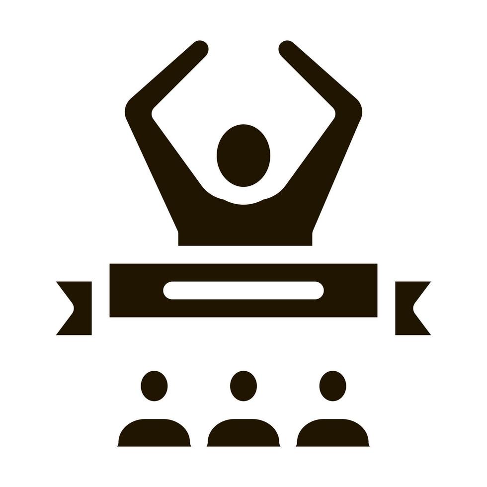 Battle Winner Icon Vector Glyph Illustration