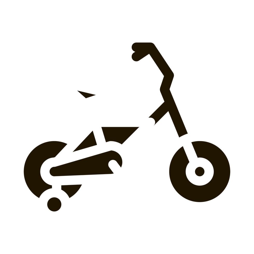 ilustración de glifo de vector de icono de bicicleta deportiva