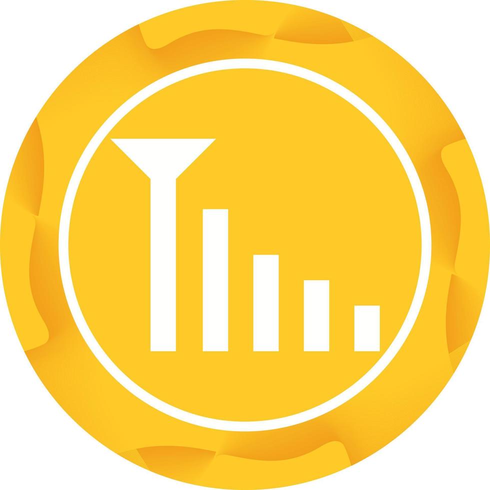 Beautiful Mobile Signals Glyph Vector Icon