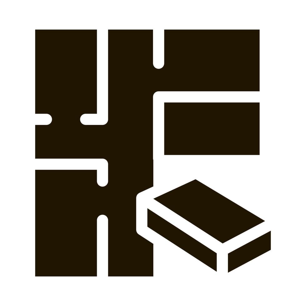 construir casa icono vector glifo ilustración 17511445 Vector en Vecteezy